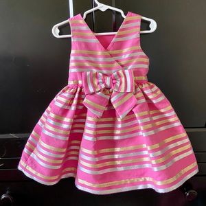 Formal Tank Dress - Gymboree - Pink, Gold, Silver